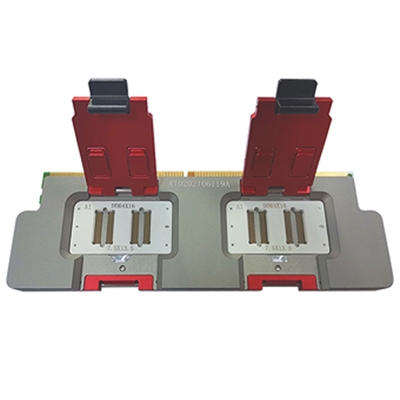 DDR4-16位內(nèi)存條測(cè)試座，導(dǎo)電膠結(jié)構(gòu)
