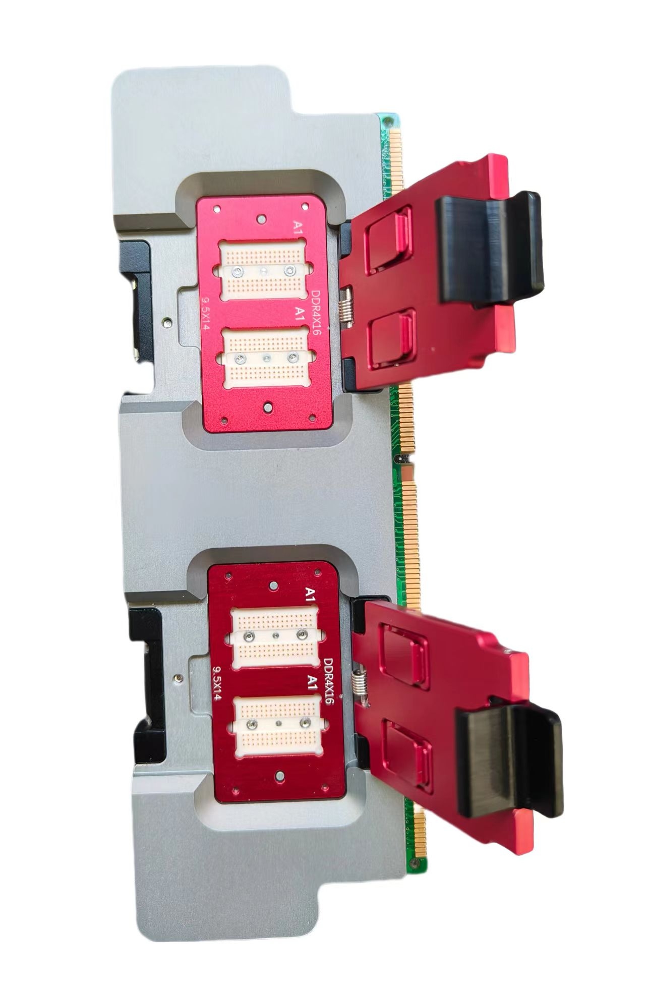 DDR4-16位內(nèi)存條測(cè)試座，導(dǎo)電膠結(jié)構(gòu)